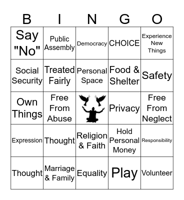 Human Rights Bingo! Bingo Card