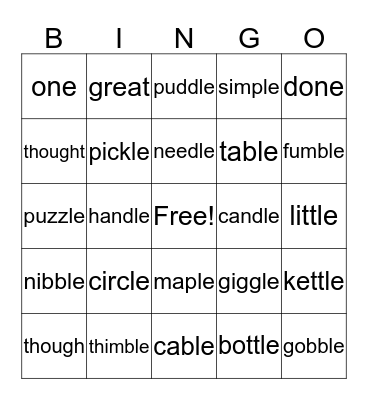 Bingo Card