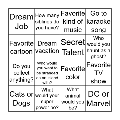 Bingo Card