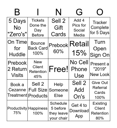 Brooks & Co. Christmas Bingo Card