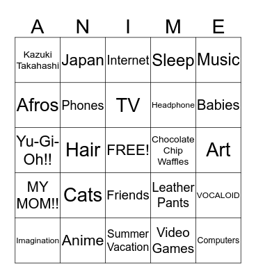 Carli Sexypants (leather) Bingo Card