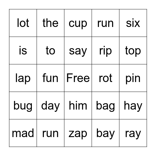 level 7 review-2nd Bingo Card