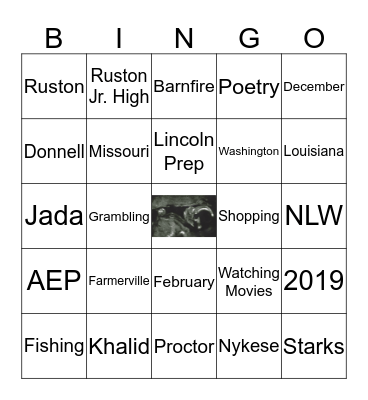 Khaled Donnell Proctor Bingo Card