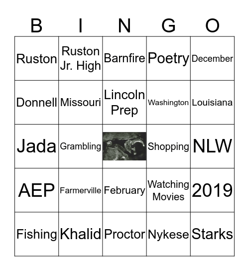 Khaled Donnell Proctor Bingo Card