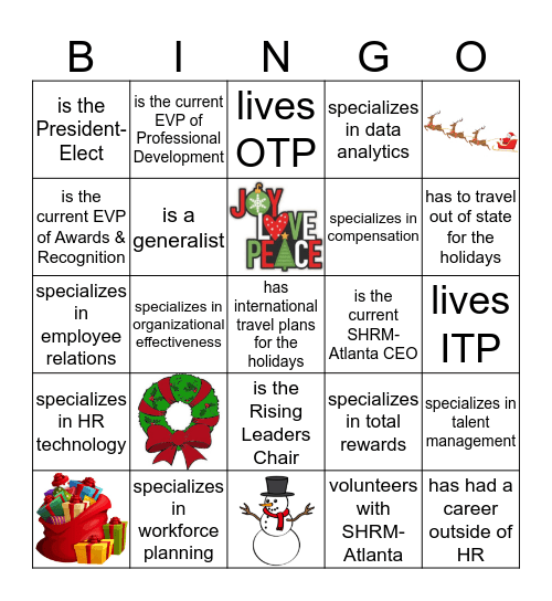 Meet Someone Who... Bingo Card