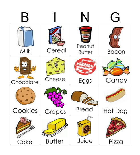 Food Lion Math Night Bingo K-1 Bingo Card