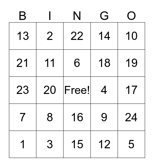 De Stress Fest Bingo Card