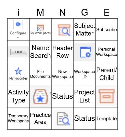 i-Manage BINGO Card