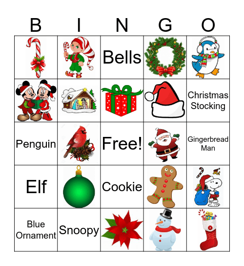 CHRISTMAS Bingo Card