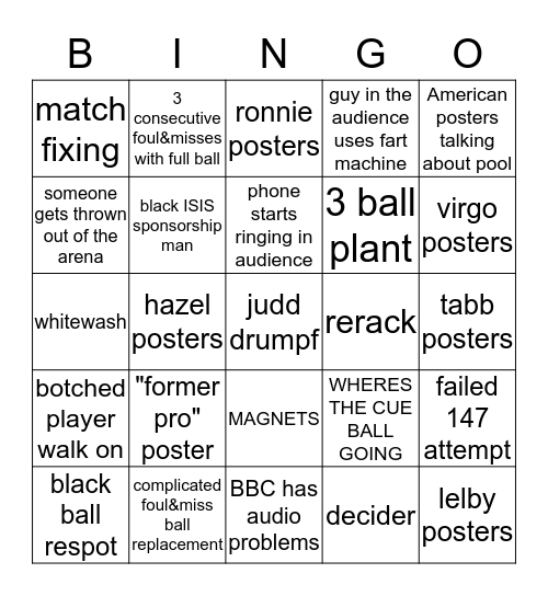 /147/ bingo Card