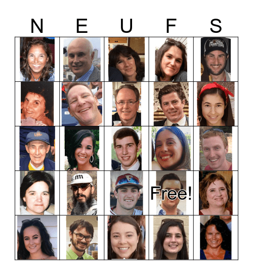 Neufeldt Family BINGO Card
