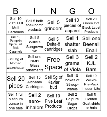 Stapleton December Bingo Card