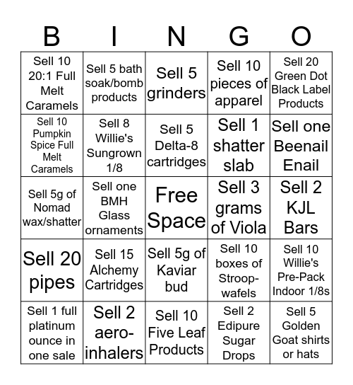 Stapleton December Bingo Card