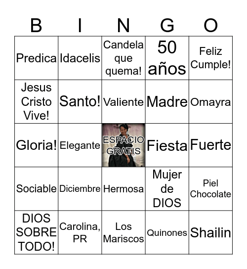Candela's Fiesta! Bingo Card