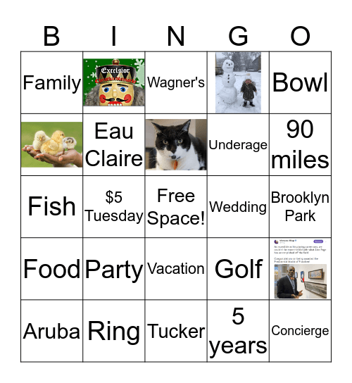 Engagement Bingo  Bingo Card