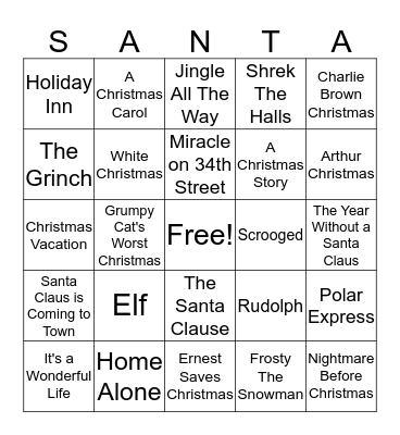 MERRY CHRISTMAS!! Bingo Card