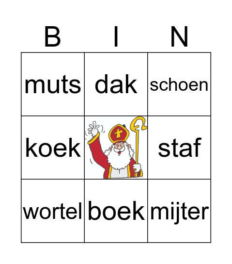 pietenplaatjesbingo Card