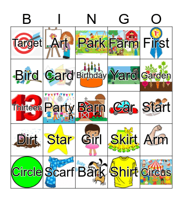 AR & IR BINGO Card