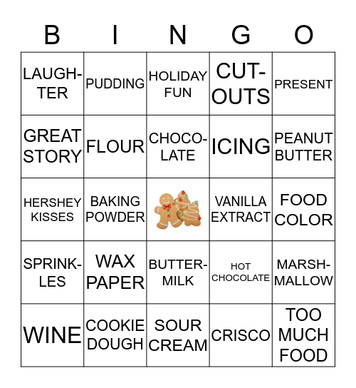 Tia Zira's COOKIE EXCHANGE BINGO Card