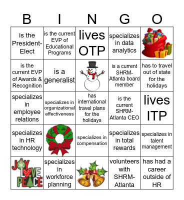 Meet Someone Who... Bingo Card