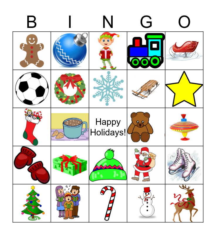 Happy Holidays Bingo! Bingo Card