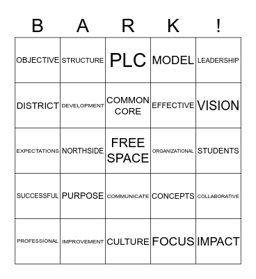 Aligning Policies, Practices, and Procedures With the Learning Mission Bingo Card