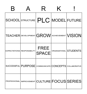 Aligning Policies, Practices, and Procedures With the Learning Mission Bingo Card