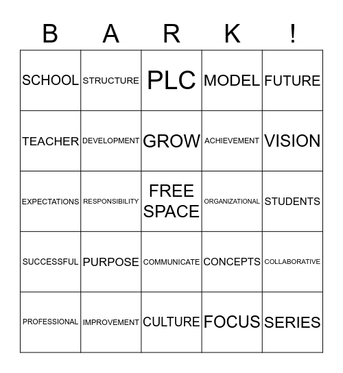 Aligning Policies, Practices, and Procedures With the Learning Mission Bingo Card