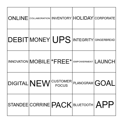 LOTTERY LINGO BINGO Card