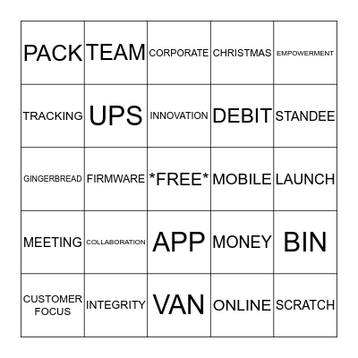 LOTTERY LINGO BINGO Card