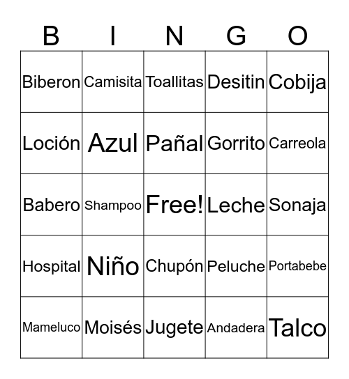 Bingo de Miguel Bingo Card