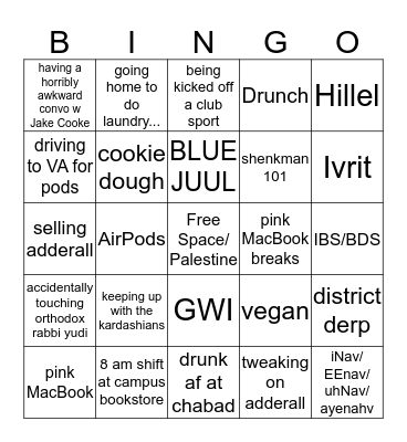 BINGO Card