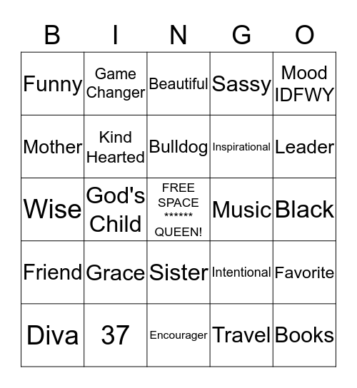 Good Vibes Only  Bingo Card