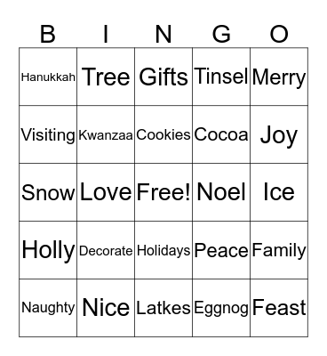FROST Bingo Card