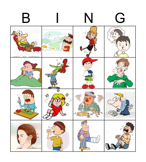 Health Bingo Card