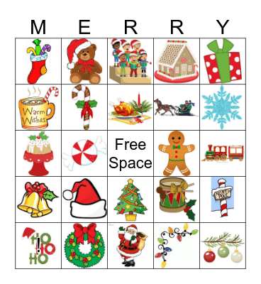 Winter Wonderland Bingo Card