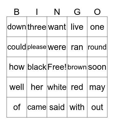 Evi's Bingo Card