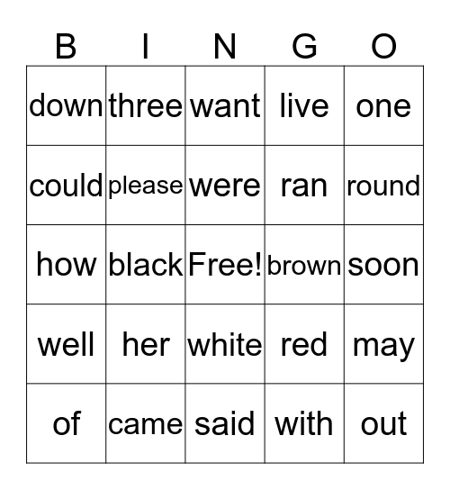 Evi's Bingo Card