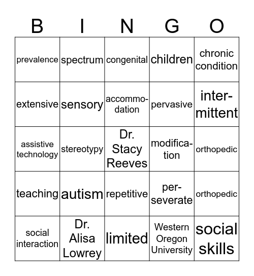 Day 7 Bingo Card