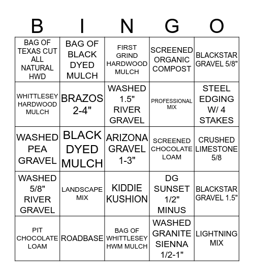 12/5/2018 Bingo Card