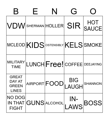 Bingo Card