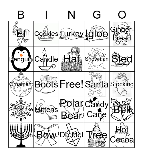 PPS Holiday Bingo 2018 Bingo Card