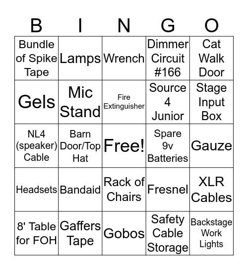 Tech Club Bingo Card