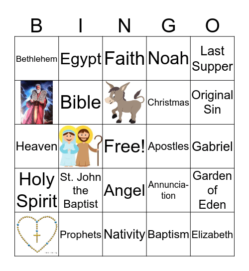 Fifth Grade Bingo Card