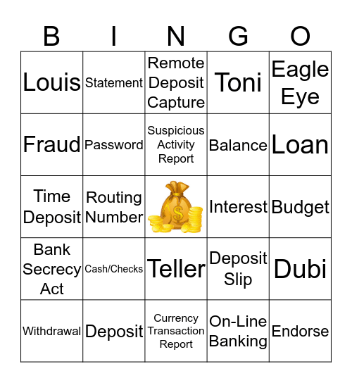 Happy Holidays to our 1st Equity Bank Friends Bingo Card