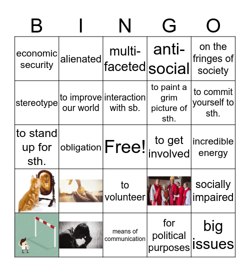 Individuals in Society Cornelsen context06 Bingo Card