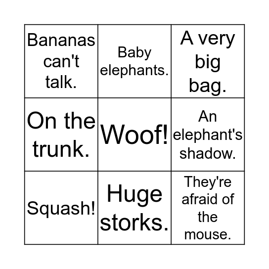 JOKES Bingo Card