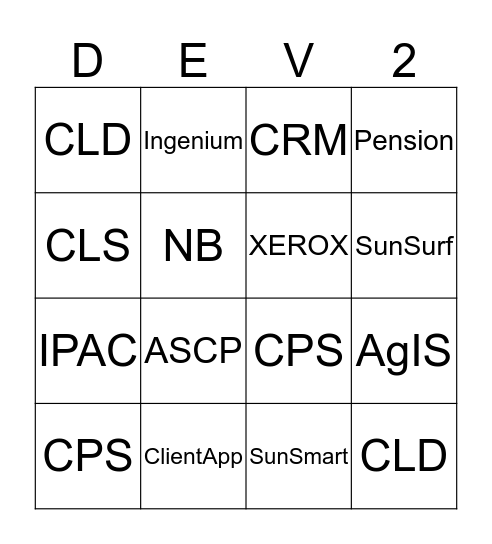 2018 YEAR END PARTY Bingo Card