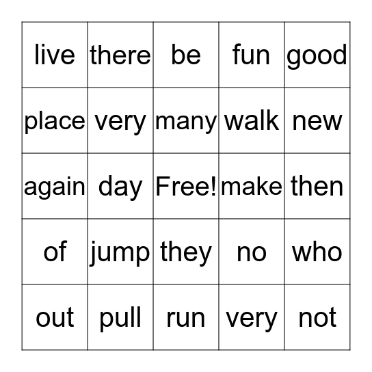 Unit 1, 2 and 3 week 1 Bingo Card