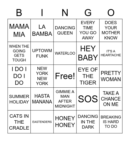 ENJOY YOUR DAY Bingo Card